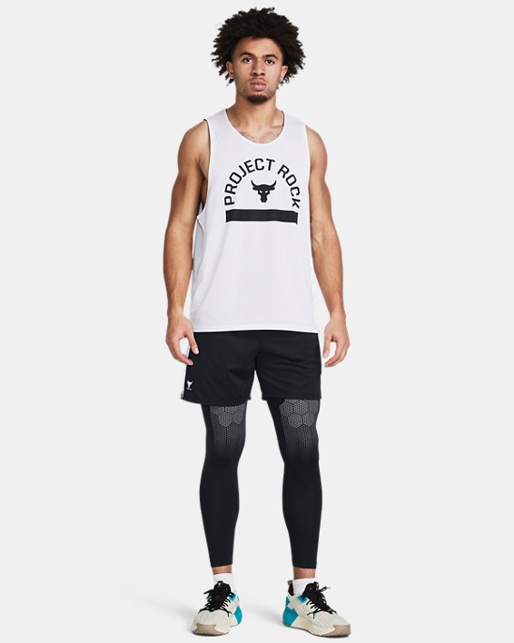 Men's Project Rock Payoff Mesh Shorts in Black image number 2